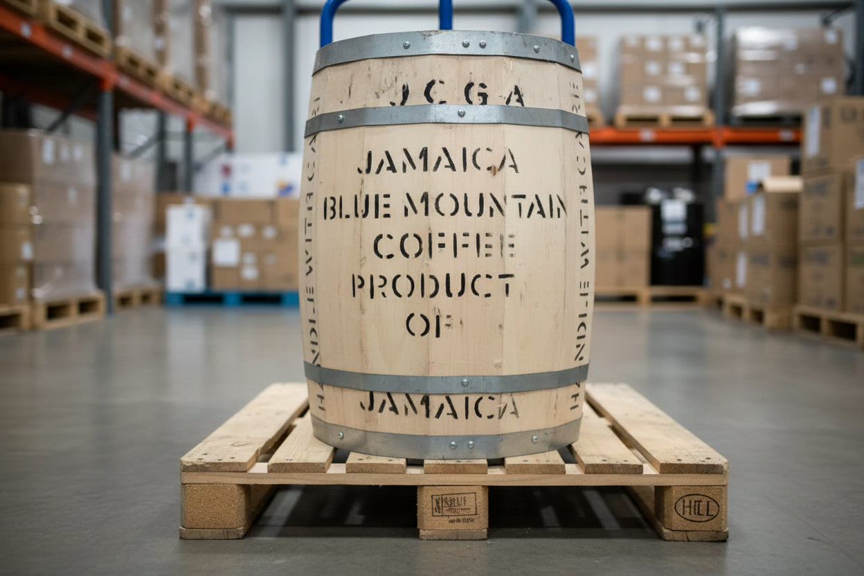 30kg Barrel – Green (Unroasted) Jamaican Blue Mountain Coffee Beans